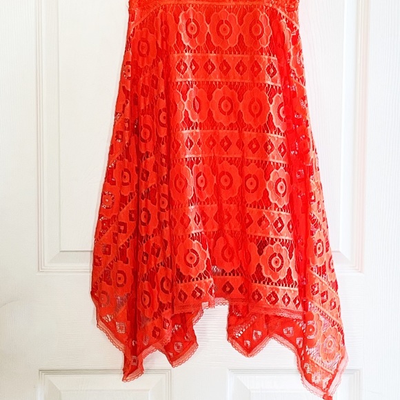 Free people orange lace dress - Picture 7 of 9